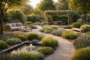 découvrez comment structurer votre jardin de manière harmonieuse et ouverte, sans utiliser de cloisons, pour un espace extérieur à la fois organisé et convivial.