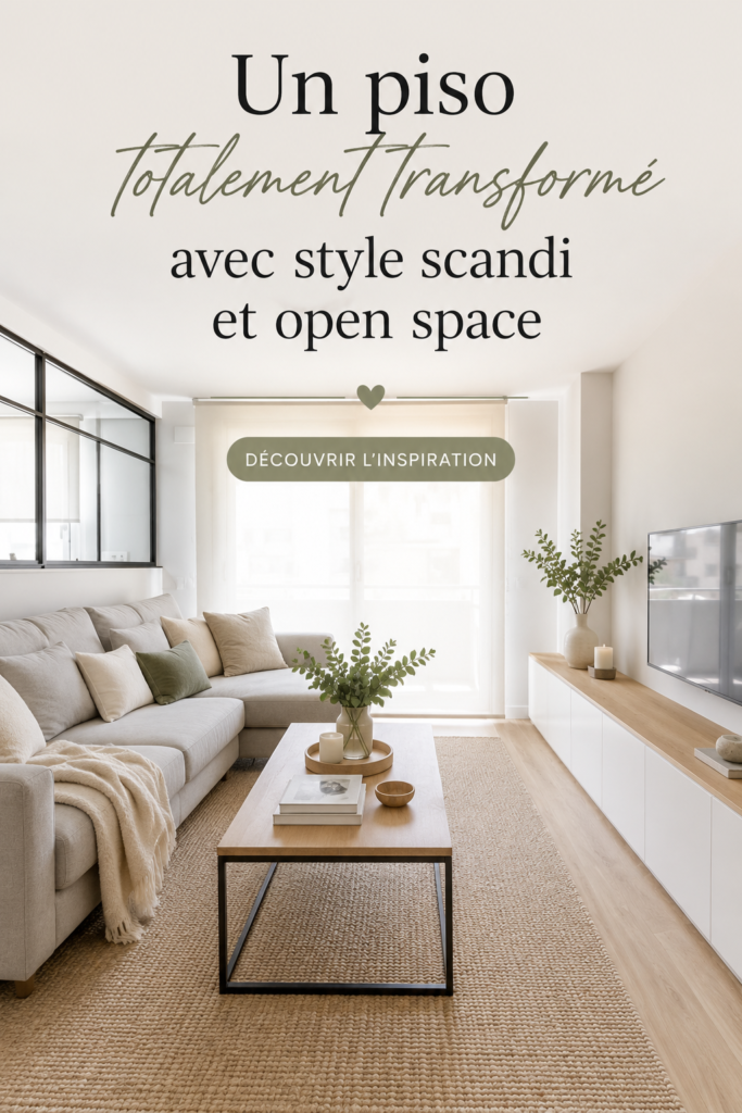 Un appartement moderne au style scandinave ouvert et lumineux.