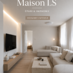 Maison moderne inspirée par le design House LS avec des lignes épurées et des couleurs neutres.
