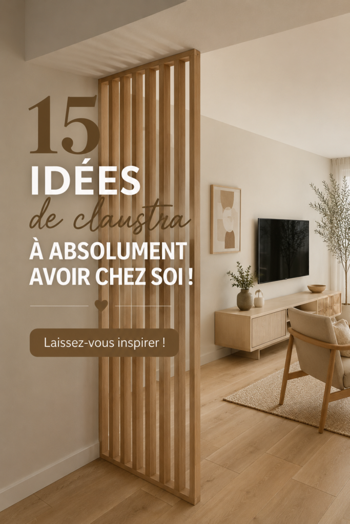 Divers claustras en bois et métal décorant un espace moderne