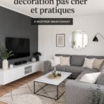Une ambiance chaleureuse créée avec des éléments de décoration abordables dans un salon