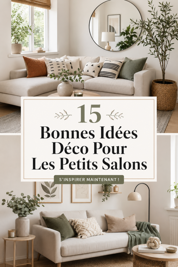 Un petit salon décoré avec goût, reflétant des idées déco pratiques et chaleureuses.