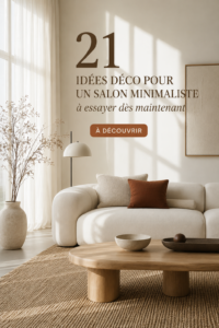 Un salon minimaliste avec des meubles modernes et un décor épuré.
