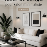 Salon minimaliste avec des couleurs neutres et un mobilier épuré