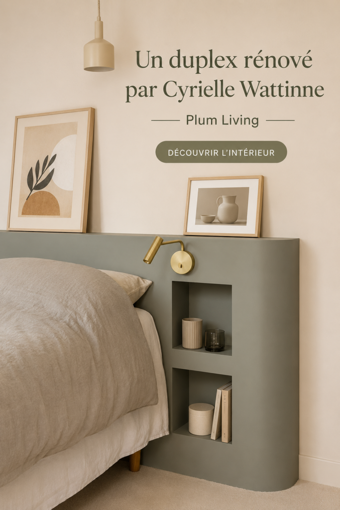 Duplex rénové moderne avec une décoration intérieure élégante et fonctionnelle