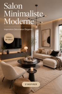 Salon moderne minimaliste avec décoration élégante