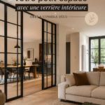 Verrière intérieure moderne dans un petit espace chaleureux
