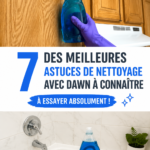 Femme nettoyant sa cuisine le matin, un environnement lumineux et accueillant