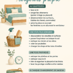 Femme nettoyant sa chambre avec des solutions écologiques et efficaces