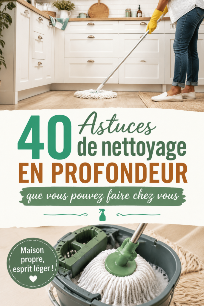 Astuces de nettoyage pratiques et faciles pour une maison impeccable