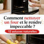 Un four immaculé et propre après nettoyage avec des produits naturels