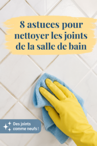 Une salle de bain avec des joints propres et bien entretenus.