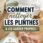 Plinthes blanches parfaitement nettoyées dans un intérieur moderne