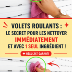 Volets roulants propres après un nettoyage simple