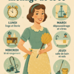 Une ambiance nostalgique avec des accessoires de ménage d'autrefois dans un intérieur cosy