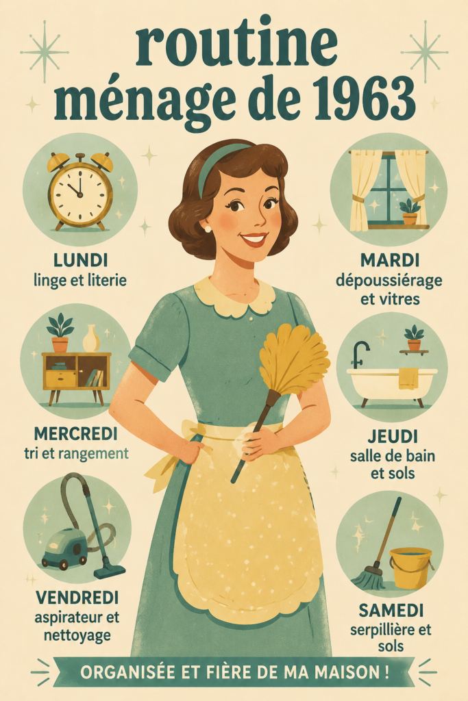 Une ambiance nostalgique avec des accessoires de ménage d'autrefois dans un intérieur cosy