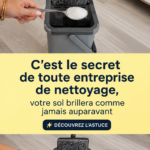 Un sol en carrelage brillant après un nettoyage professionnel, illustrant l'efficacité des bonnes techniques de nettoyage.