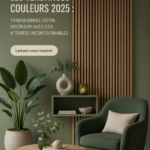 Palette de couleurs tendance pour l'intérieur en 2025