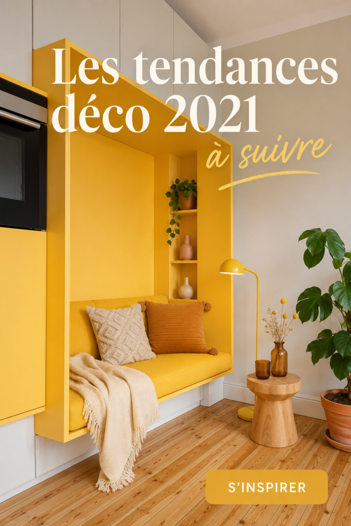 Intérieur moderne avec des touches de couleur tendance 2023