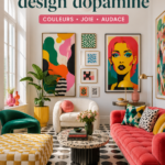 Intérieur coloré et apaisant avec des éléments naturels