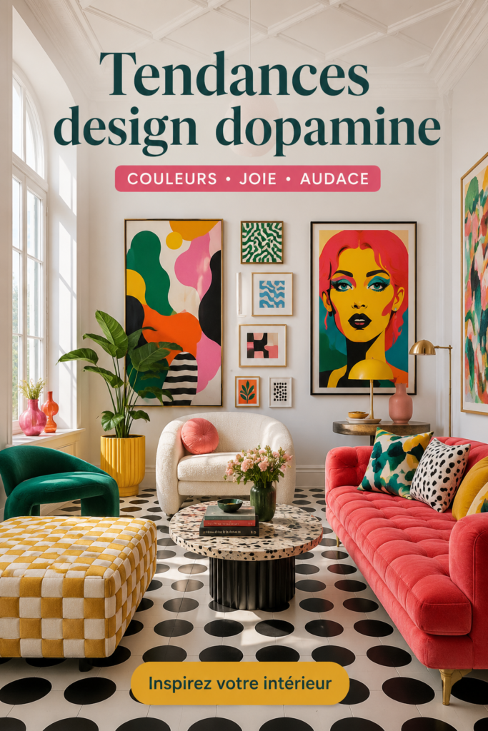 Intérieur coloré et apaisant avec des éléments naturels