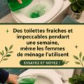 Image de toilettes propres et dégagées, symbole d'une bonne hygiène