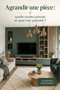 Intérieur d'une pièce lumineuse avec des murs peints en couleur claire, créant une impression d'espace agrandi.