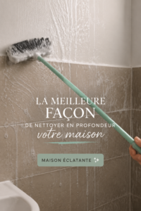 Intérieur d'une maison propre et bien rangée après un grand nettoyage.