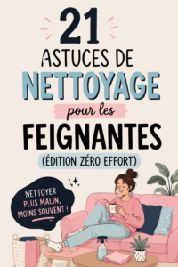 Femme utilisant une astuce de nettoyage pratique dans sa maison.