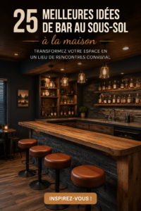 Exemple d'un bar chaleureux et convivial au sous-sol
