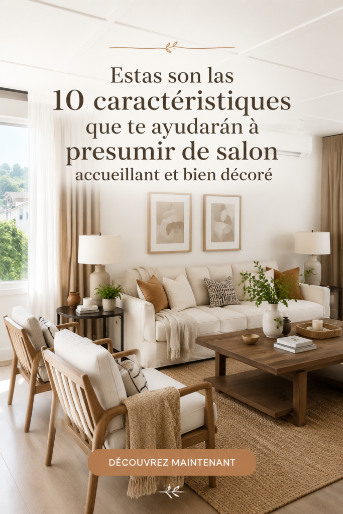 Un salon chaleureux avec des couleurs douces et une décoration accueillante.