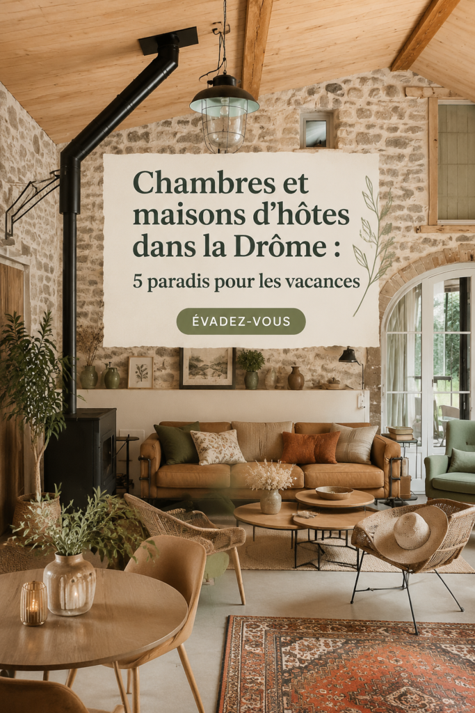 Chambre d'hôtes charmante dans un cadre apaisant en Drôme.