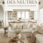 Intérieur avec une décoration neutre alliant confort et élégance.