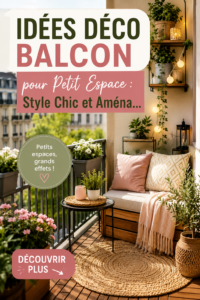 Exemple de balcon chic aménagé avec goût sur un petit espace