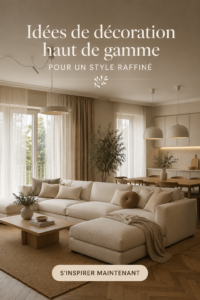Un salon élégant avec une décoration moderne et raffinée