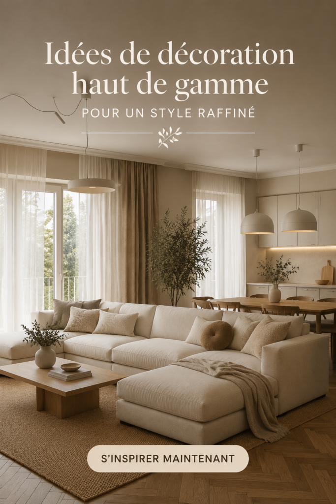 Un salon élégant avec une décoration moderne et raffinée