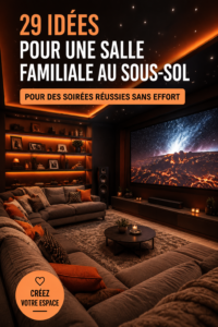 Une salle familiale moderne et accueillante avec des fauteuils confortables et une décoration chaleureuse.