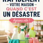 Vue d'une maison propre et rangée après un nettoyage rapide