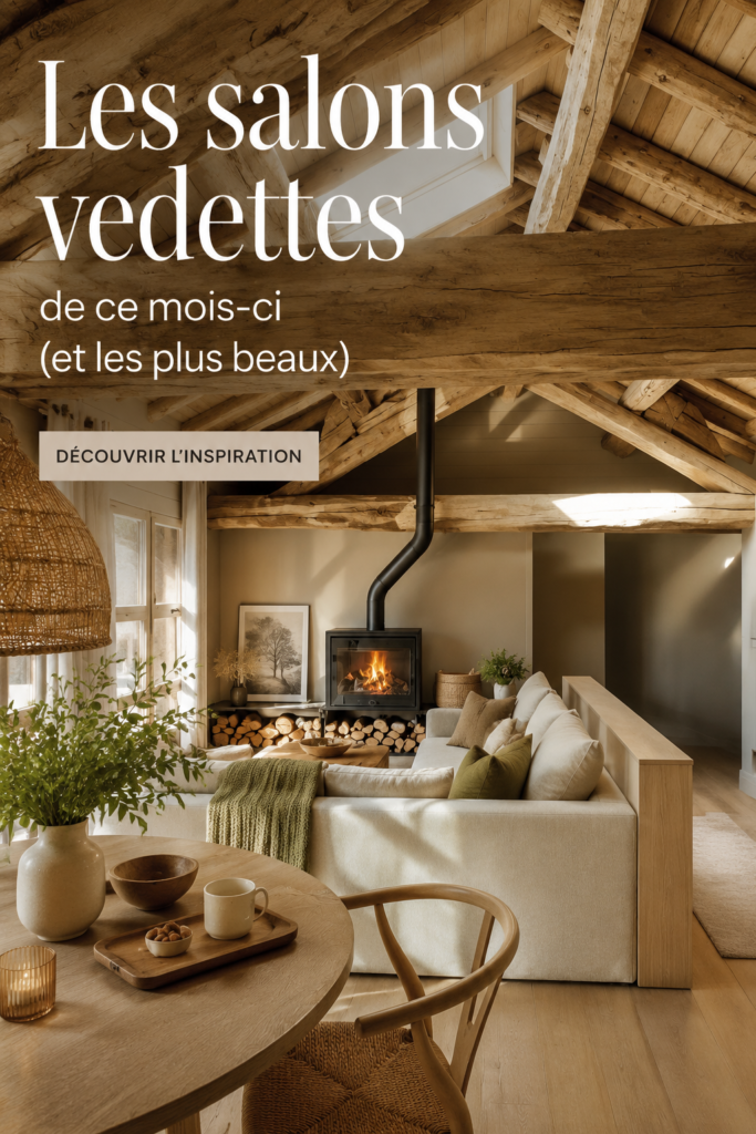 Un salon moderne et chaleureux, avec un éclairage douillet et un décor contemporain.