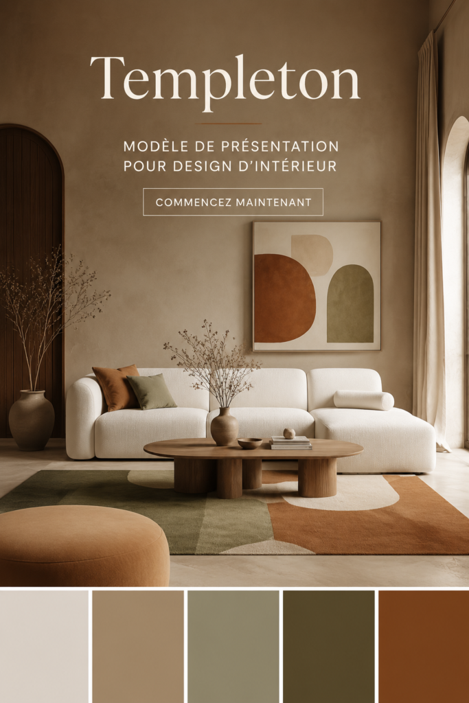 Un salon décoré avec des couleurs douces et des meubles confortables