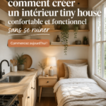 Intérieur cosy d'un petit appartement avec des meubles astucieux et un aménagement pratique.
