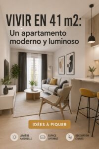 Un appartement lumineux et moderne de 41 m², décoré avec goût.