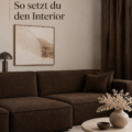 Salon décoré avec des meubles en brun foncé, apportant chaleur et élégance.