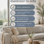 Un canapé bien entretenu avec des coussins colorés dans un salon chaleureux.