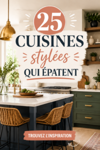 Cuisine moderne lumineuse et épurée avec des meubles en bois clair.