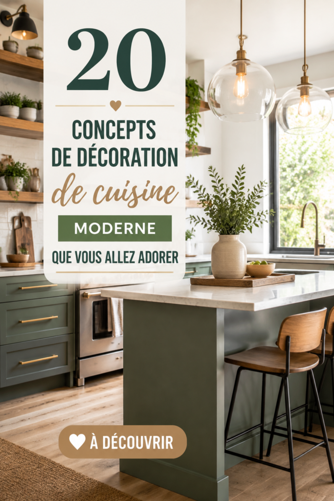 Cuisine moderne avec des éléments en bois et des accents métalliques