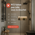 Salle de bain moderne avec une douche bien aménagée