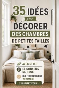 petite chambre décorée avec des couleurs douces et des meubles pratiques