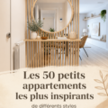Un petit appartement décoré de manière pratique et chaleureuse, alliant style et fonctionnalité.