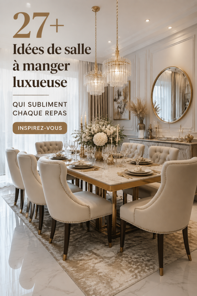 Salle à manger élégamment décorée avec des éléments modernes et chaleureux